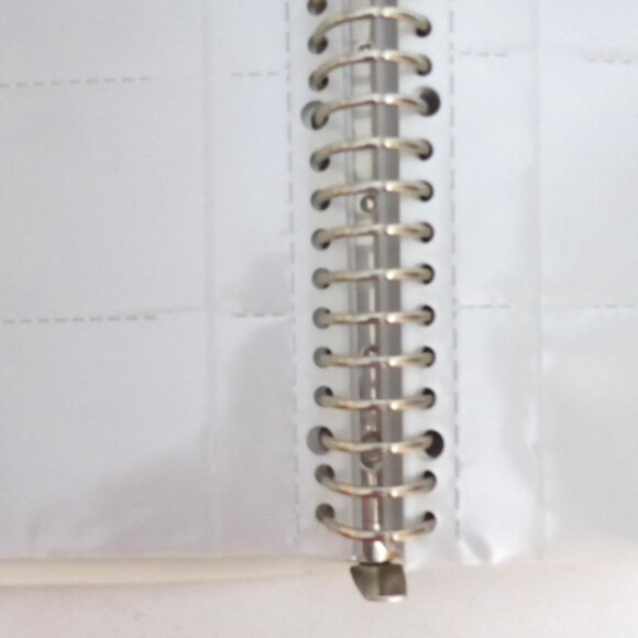 NEW 500 BUSINESS CARD RINGED BINDER CARD HOLDER SLEEVES & TABS JAPAN - Picture 9 of 12